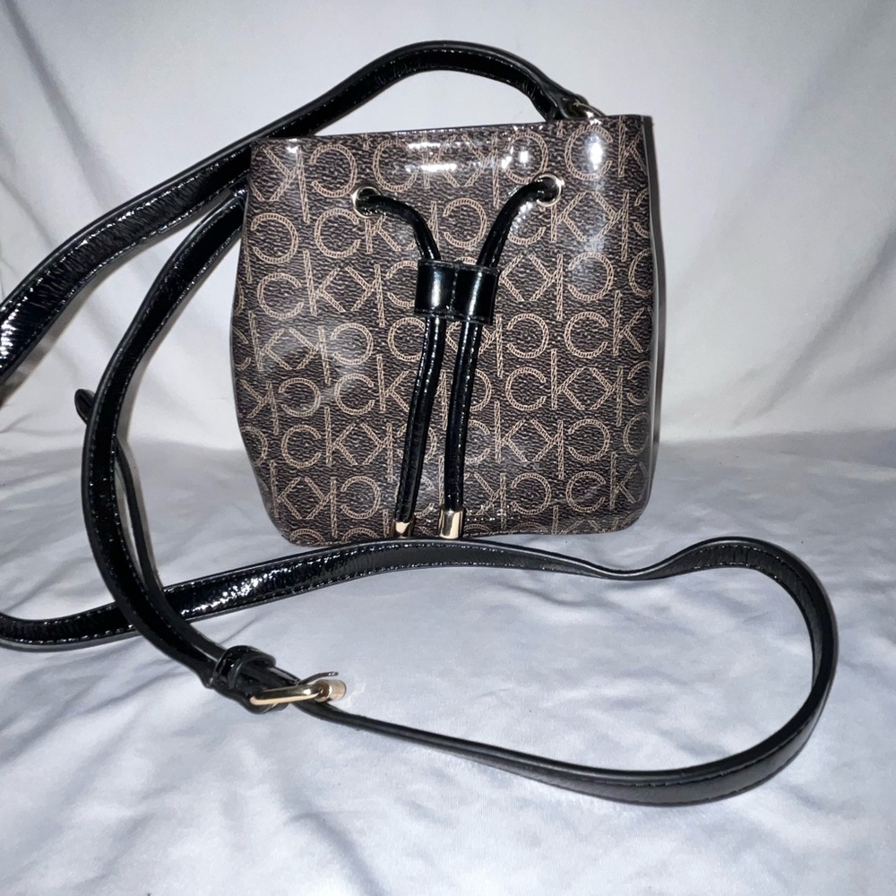 Calvin Klein Brown Bucket Bag